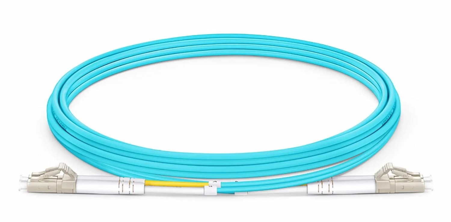 FS OM4LCDX 2m LC-LC OM4 Multimode Duplex Fiber Patch Cable